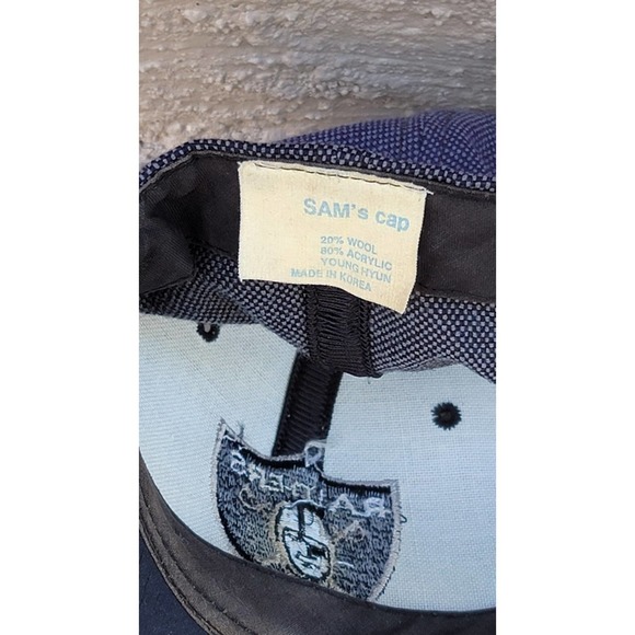 Vtg Los Angeles Oakland Las Vegas Raiders Hat Sam's Cap - Picture 9 of 9